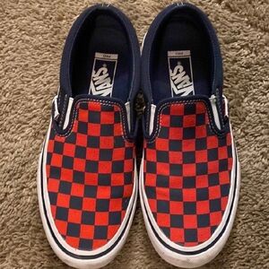 Vans Shoes - Red and Blue Checkered